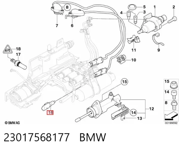 Датчик давления масла КПП 23017568177 BMW