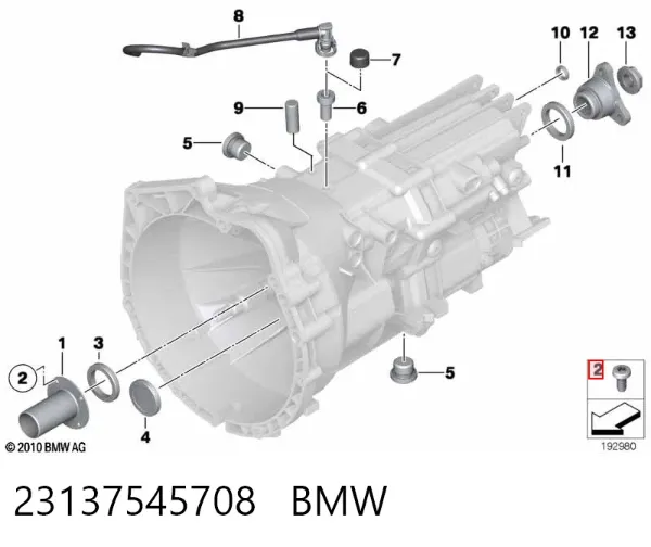 Болт ГБЦ 23137545708 BMW