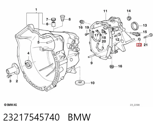  23217545740 BMW