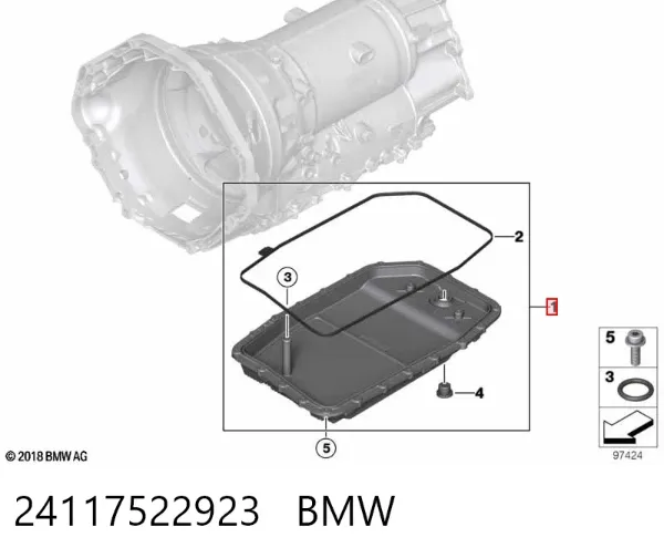 Поддон АКПП 24117522923 BMW