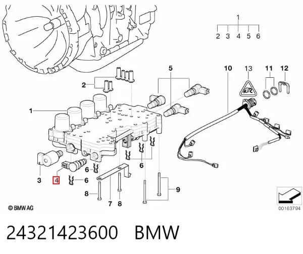 Соленоид АКПП 24321423600 BMW