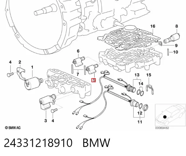 Соленоид АКПП 24331218910 BMW