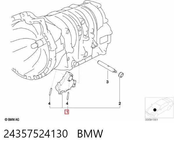Датчик положения селектора АКПП 24357524130 BMW