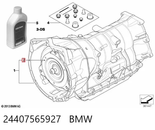 Гидротрансформатор 24407565927 BMW