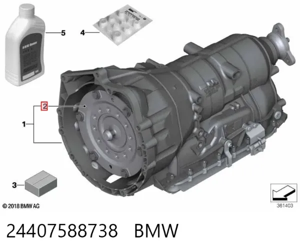 Гидротрансформатор 24407588738 BMW