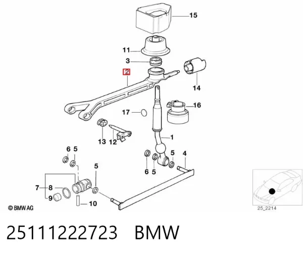Кулиса переключения передач BMW 5 E39