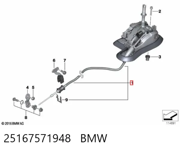 Кулиса переключения передач BMW 3 E90