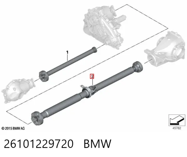 Кардан задний BMW X5 E53