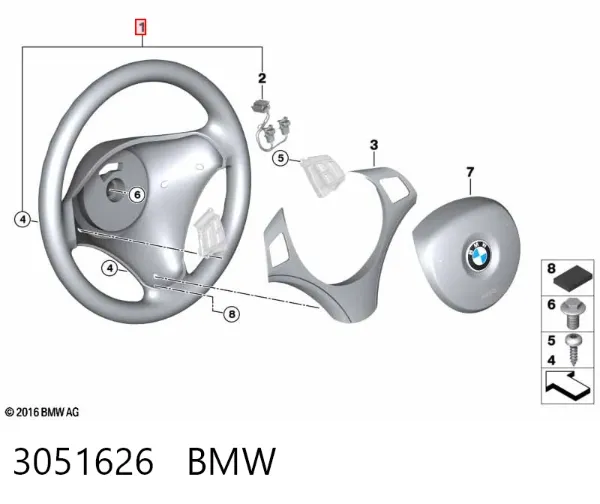 Руль 3051626 BMW