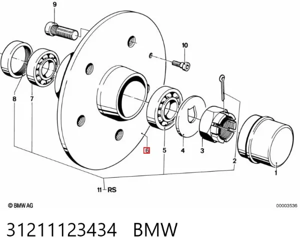 Передняя ступица 31211123434 BMW