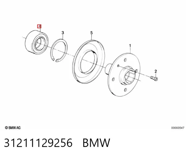 Подшипник ступицы 31211129256 BMW