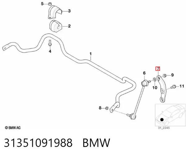  31351091988 BMW