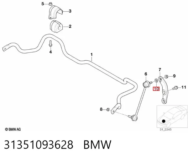  31351093628 BMW