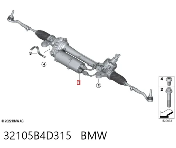Рулевая рейка 32105B4D315 BMW