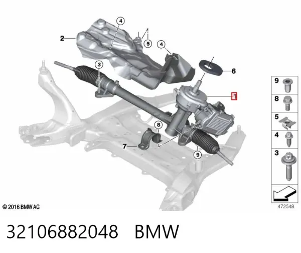 Рулевая рейка 32106882048 BMW