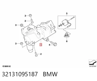 Механизм рулевой (редуктор) BMW 32131095187