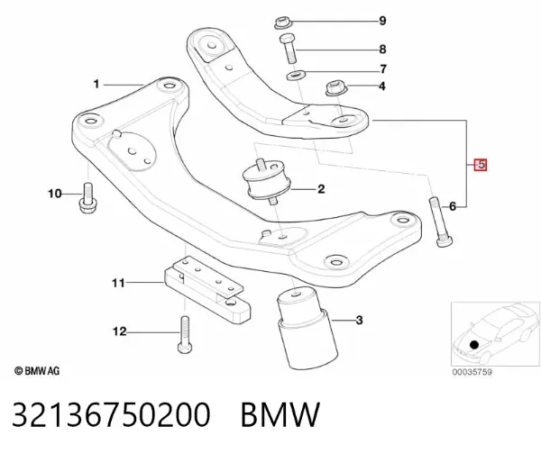 Рулевая рейка 32136750200 BMW