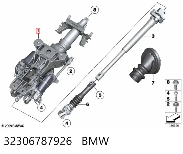 Рулевая колонка 32306787926 BMW