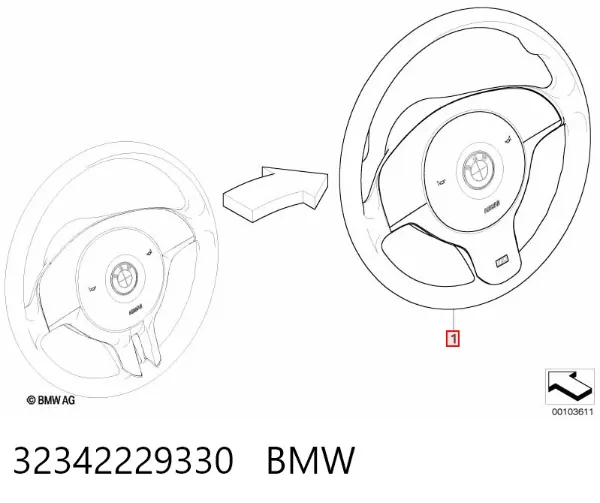Руль 32342229330 BMW