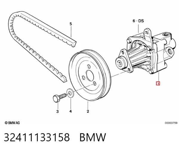 Насос ГУР 32411133158 BMW
