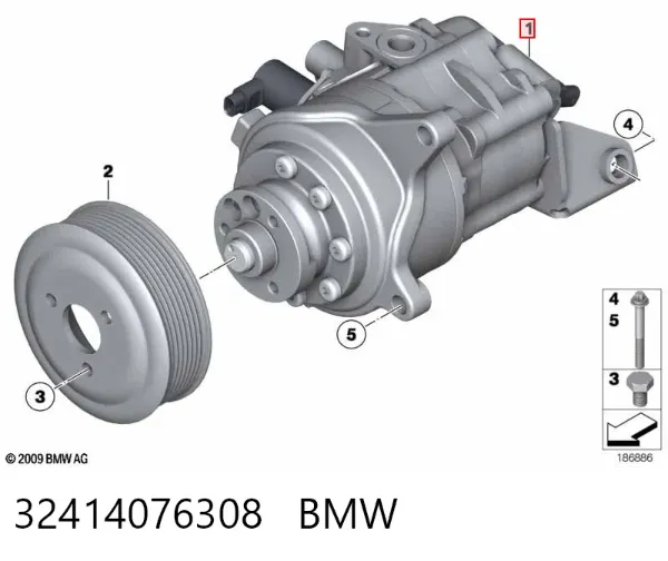 Насос ГУР 32414076308 BMW