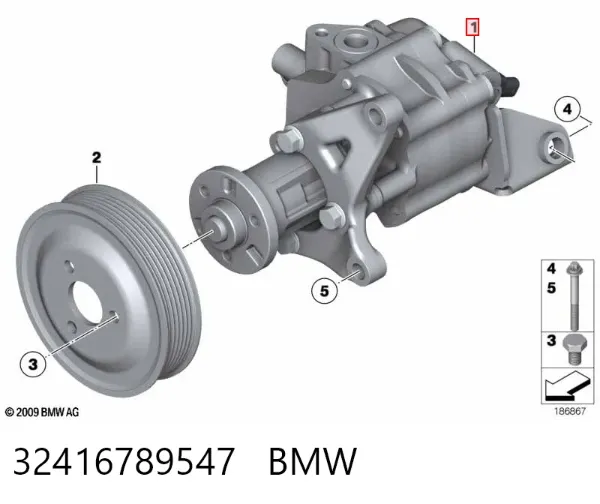 Насос ГУР 32416789547 BMW