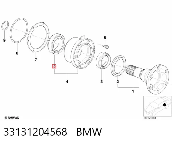Подшипник КПП 33131204568 BMW