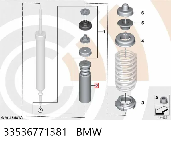 Отбойники задних амортизаторов 33536771381 BMW