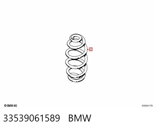 Задняя пружина 33539061589 BMW