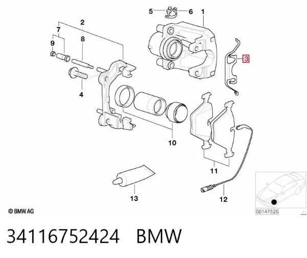  34116752424 BMW