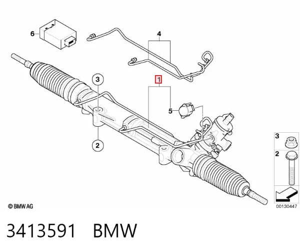 Рулевая рейка 3413591 BMW