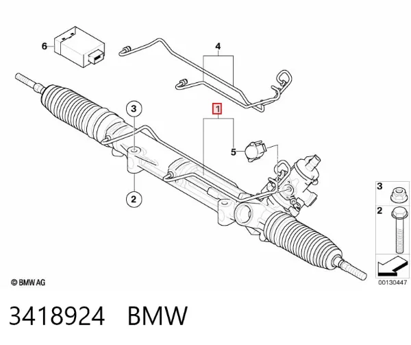 Рулевая рейка 3418924 BMW