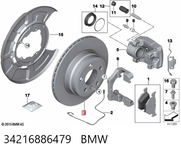 Тормозные диски 34216886479 BMW