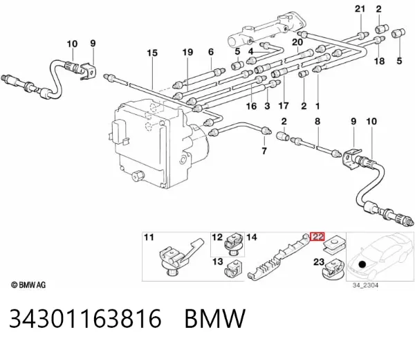  34301163816 BMW