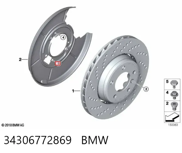 Болт ГБЦ 34306772869 BMW