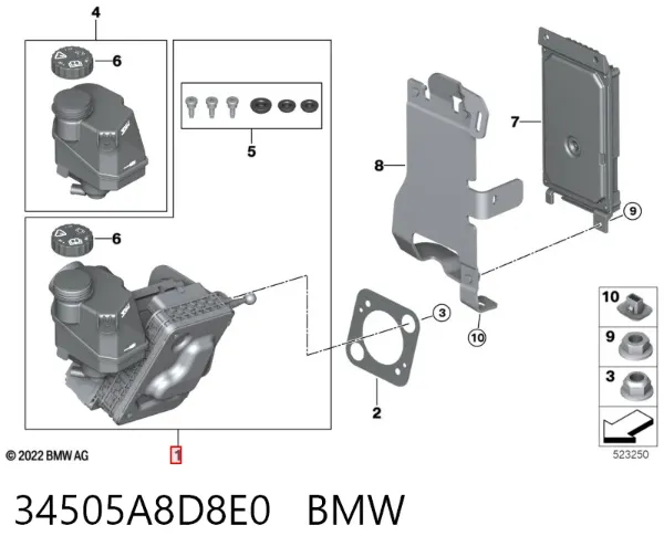 Усилитель тормозов 34505A8D8E0 BMW
