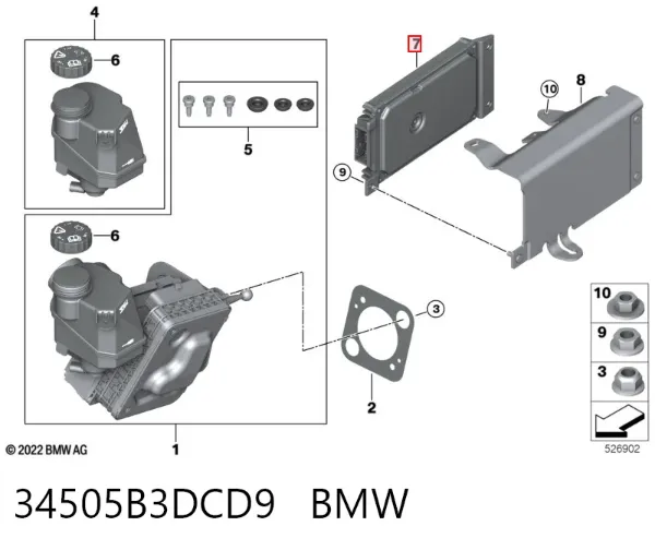  34505B3DCD9 BMW