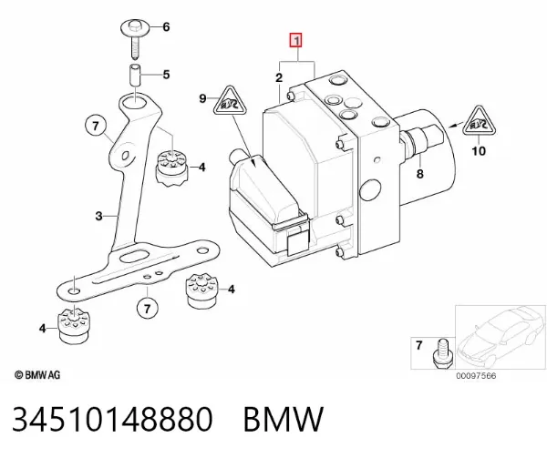 Блок АБС 34510148880 BMW