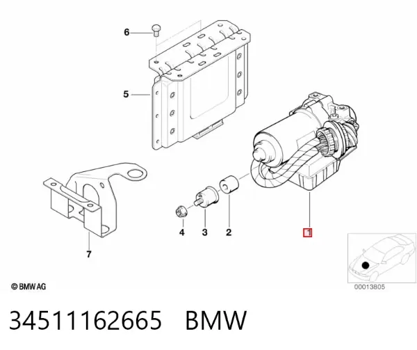 Блок АБС 34511162665 BMW