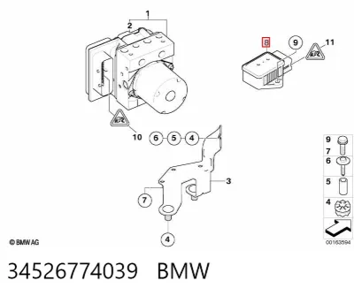 Датчик частоты вращения DSC BMW 34526774039