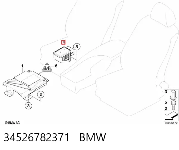 Датчик продольного ускорения 34526782371 BMW