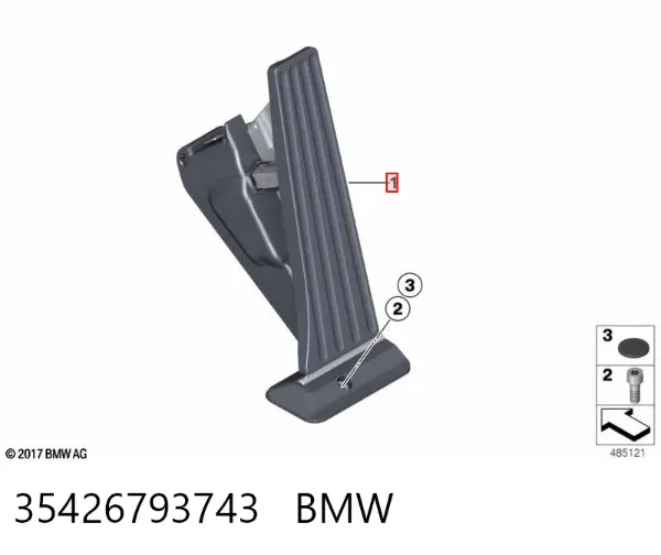 Педаль газа 35426793743 BMW