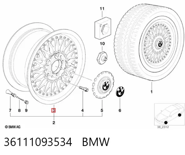  36111093534 BMW