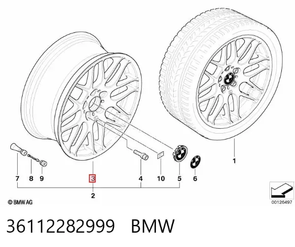 Диски колесные 36112282999 BMW