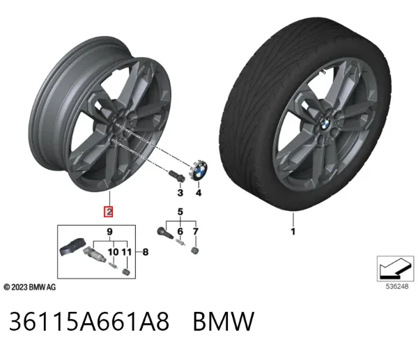  36115A661A8 BMW