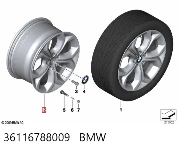 Диски колесные 36116788009 BMW