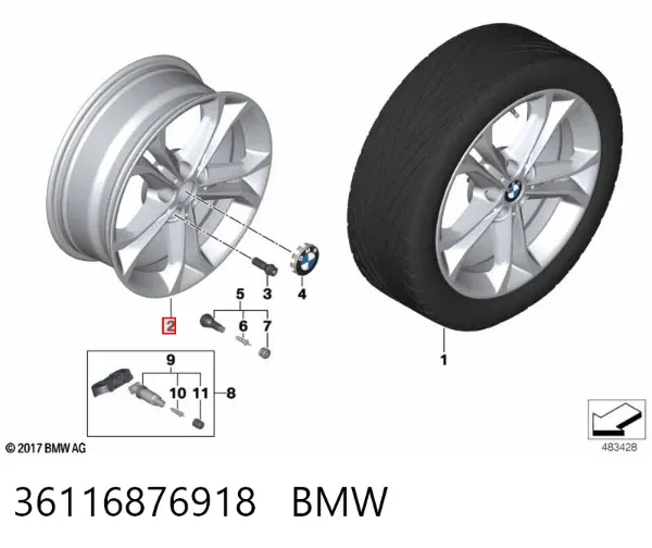 Диски колесные 36116876918 BMW