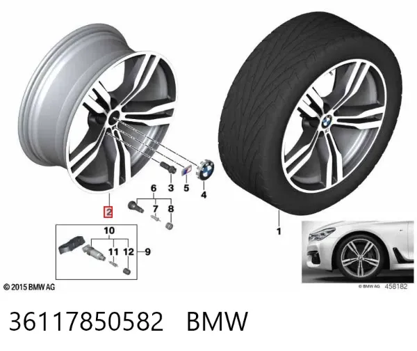 Диски колесные 36117850582 BMW