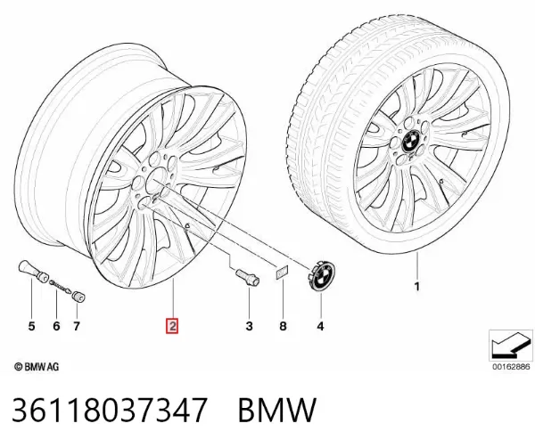 Диски колесные 36118037347 BMW