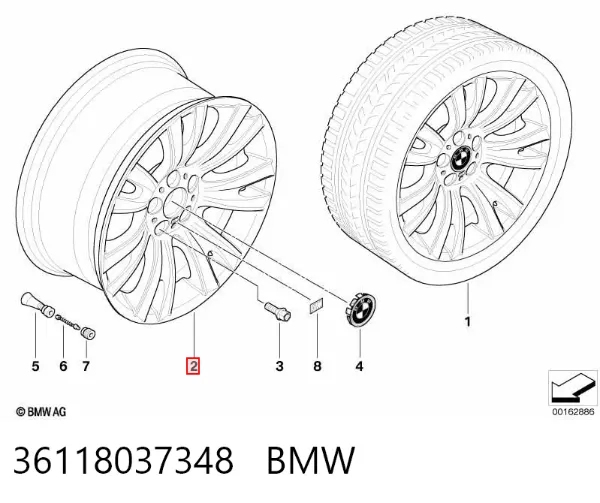 Диски колесные 36118037348 BMW